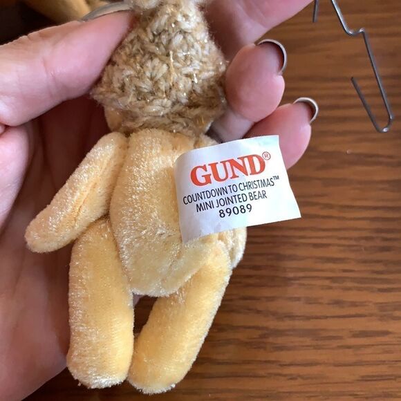 Lot of 4 small Christmas bear ornaments - Picture 9 of 11